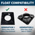 Float compatibility graphic showing the Generation 1 Power House float works with this protective cage, while Generation 2 does not fit. View Product Image