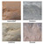 DekoRRa Model 101 Faux Rock color swatches – Fieldstone, Riverbed, Sandstone, & Autumn Bluff, showcasing a variety of natural stone-inspired finishes. View Product Image