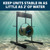 Airmax Stand Mount supporting a Weeds Away unit underwater, designed to keep the system stable in water depths as shallow as 2 feet. View Product Image