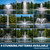 Grid showing nine LakeSeries fountain spray patterns including classic, trumpet, crown, gusher, arch, and blossom styles in a pond setting View Product Image