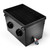 Oase ProfiClear Premium XL Pump-Fed Discharge Module with dual inlet ports, return outlets, and integrated sludge drain for modular pond systems. View Product Image