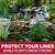 Decorative pond with waterfall and plants, highlighting protection of pond liner while supporting strong aquatic plant growth. View Product Image