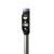 Front view of the Velda Laser Guard pond protector with sensor, flashing LED and green laser mounted on a silver pole. View Product Image