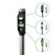 Velda Laser Guard pond protector showing sound, flash and laser deterrent modes with labeled feature callouts on a silver mounting pole. View Product Image