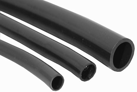 Black Vinyl Tubing is used for small pumps or fountains. It should be used with Stainless Hose Clamps.