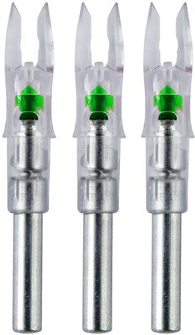 Nockturnal Lighted Nock Green 3-Pack