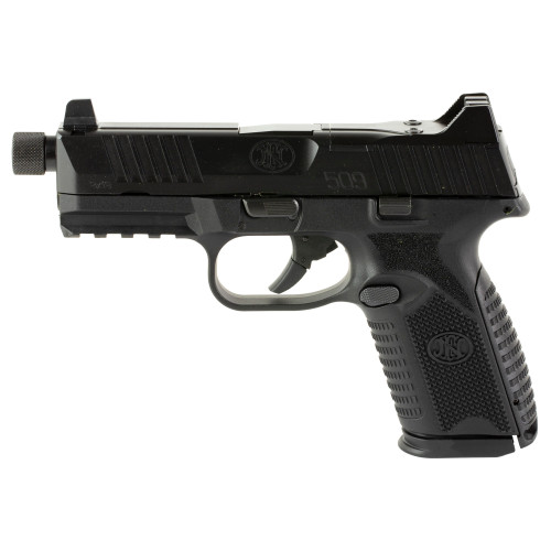 FN 509 Midsize Tactical 9mm Luger Pistol 4.5" Barrel 10+1 Round Black 5 Magazines