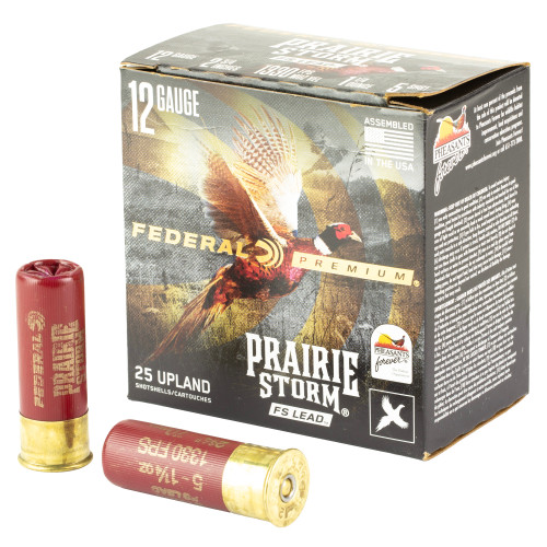 Federal Prairie Storm FS 12 Gauge Ammo 2-3/4" 1-1/4 oz #5 Lead Shot Box of 25
