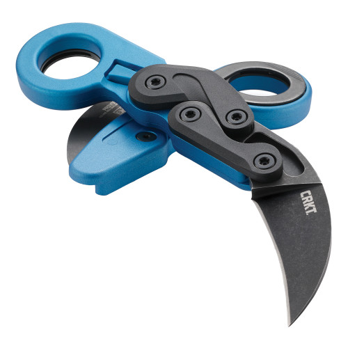 Columbia River Knife & Tool Provoke Pocket Knife 2.47" Plain Edge Blue Metallic