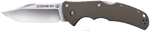 Cold Steel Code 4 Pocket Knife 3.5" Clip Point Satin Blade