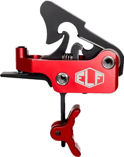Elftmann Tactical Apex Pro AR Trigger, Curved Platform, 2.75-7 lbs, Red