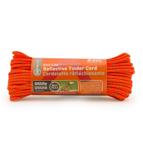 Adventure Ready Brands Fire Lite Tinder Cord, 50 ft, Orange