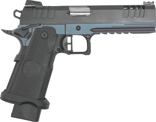 Great Lakes Firearms GL1911DS Synergy 9mm Luger Pistol 5" Barrel 20+1 Round Black Cerakote Slide Blue Titanium Frame