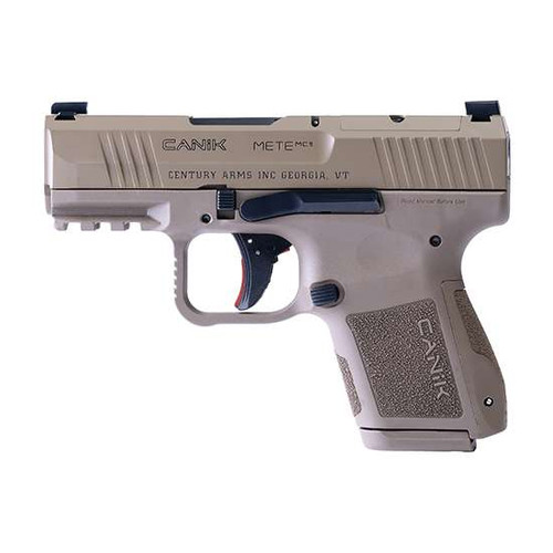 CANIK METE MC9 HGA 9MM 3.18IN BBL FDE 1-12RD & 1-15RD MAG 3-BACKSTRAPS HOLSTER