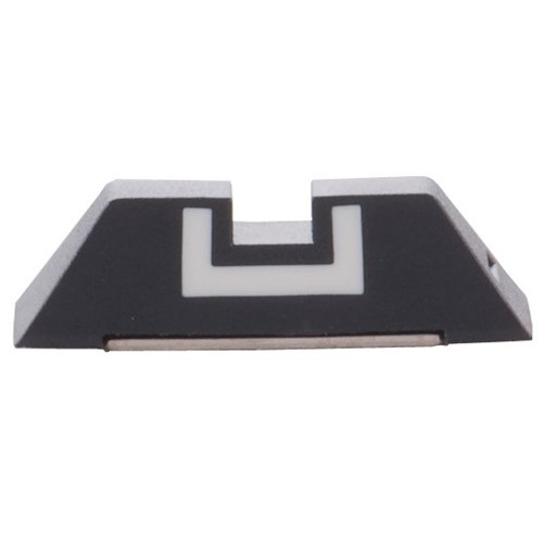 FIXED REAR SIGHT 6.5MM FOR GLOCK BLACK W/WHITE OUTLINE