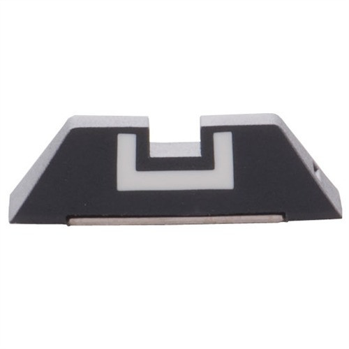 FIXED REAR SIGHT 6.5MM FOR GLOCK BLACK W/WHITE OUTLINE