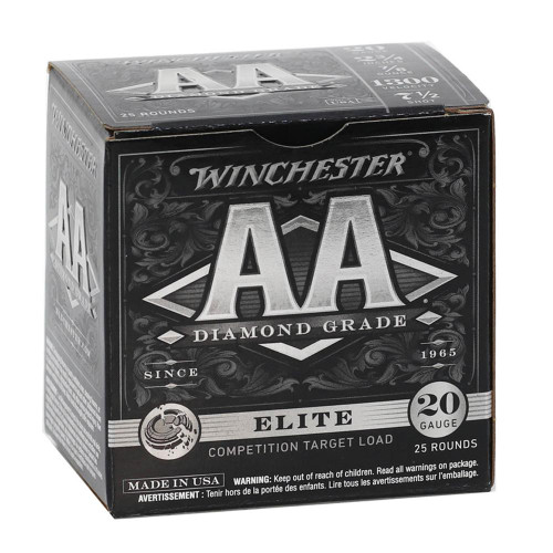 Winchester AA Diamond Grade Elite Shotshells 20 ga 2-3/4" 7/8 oz 1300 fps #7.5 25/ct