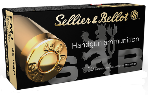 Sellier & Bellot .45 GAP Ammo 230 Grain FMJ Box of 50