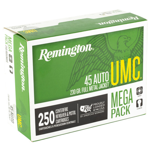 Remington UMC 45 ACP Ammo 230 Grain Full Metal Jacket Box of 250