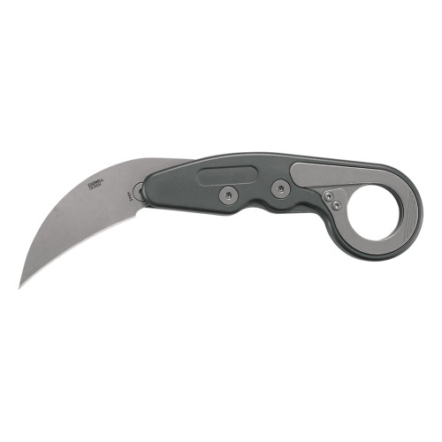 CRKT Provoke Compact Assisted Opening Pocket Knife 2.26" Hawkbill D2 Stonewashed Blade Aluminum Handle Gray - Image 1 CRKT Provoke Compact Assisted Opening Pocket Knife 2.26" Hawkbill D2 Stonewashed Blade Aluminum Handle Gray - Image 1