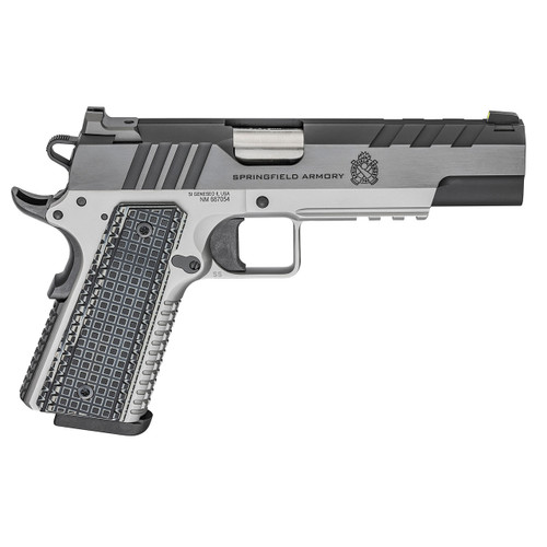 Springfield Armory Emissary 9mm Luger Pistol 5" Barrel 9+1 Round Blued/Stainless Slide Stainless Steel Frame