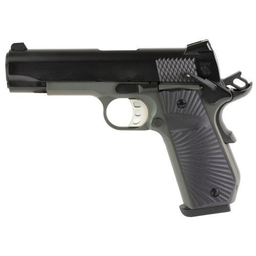 Tisas 1911 Stingray 9mm Luger Pistol 4.25" Barrel 9+1 Round Black Cerakote Slide Black Grip Gray Cerakote Frame - Image 1