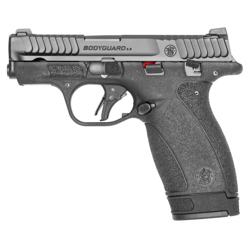 Smith & Wesson M&P Bodyguard 2.0 Handgun .380 Auto 10rd (1) & 12rd (1) Magazines 2.75" Barrel Black Thumb Safety (Flat-Face Trigger, Tritium Front Sight)