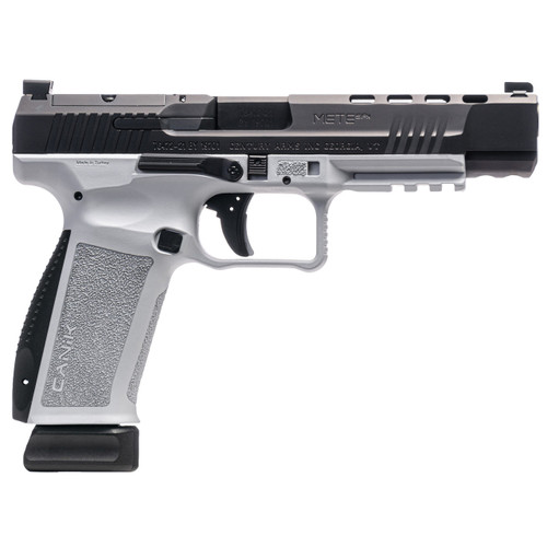 Canik Mete Sfx 9mm Luger Pistol 5.2" Barrel 20+1 Round Black Slide White Grip Black Frame