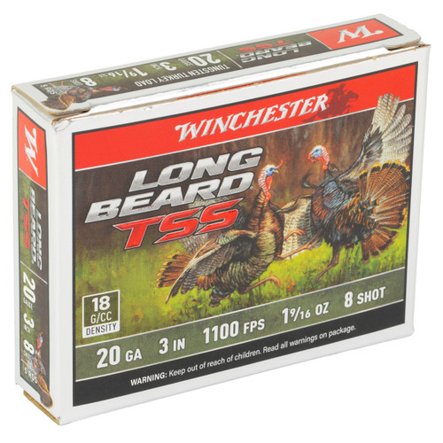 Winchester Long Beard TSS 20 Gauge Ammo 3" #8 Shot 5 Rounds
