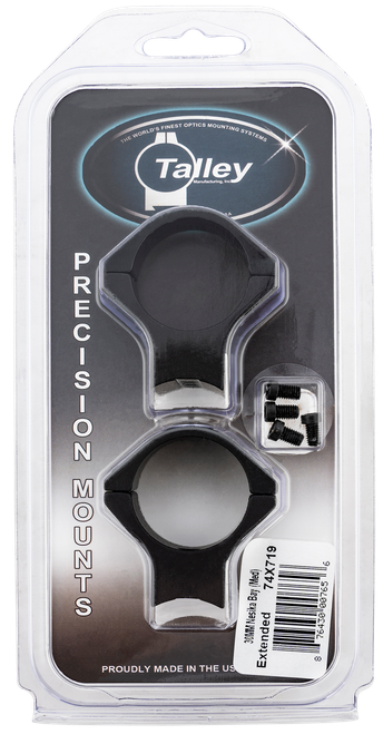 Talley 2-Piece Scope Mounts with Integral 30mm Rings Savage Round Receiver 8-40 Screws Medium Matte Black
