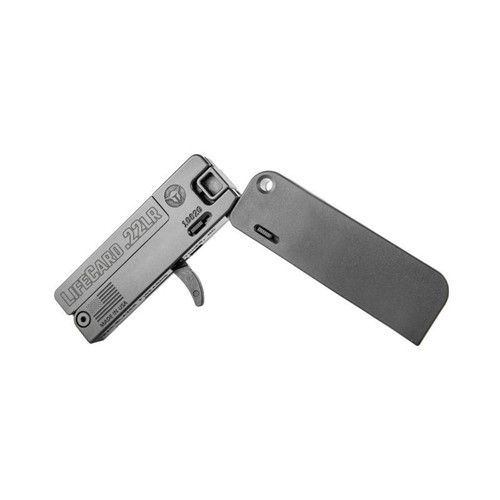 Trailblazer Firearms LifeCard .22LR Single Action Pistol 3.375" Barrel 7 oz Sniper Grey
