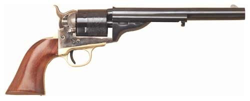 Cimarron 1872 Open Top Navy 45 Colt Revolver 7.5" Blued Barrel 6 Round Walnut Grip