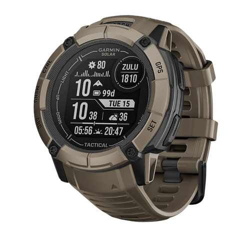 Garmin Instinct 2X Solar Tactical Edition Watch Coyote Tan 50mm