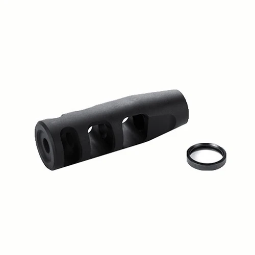 J P Enterprises 3-Port Compensator 30 Caliber 5/8-24 Thread Steel Black
