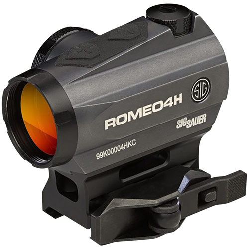 Sig Sauer ROMEO4H Red Dot Sight 1x20mm 1 MOA Red Dot Ballistic CirclePlex Reticle Graphite