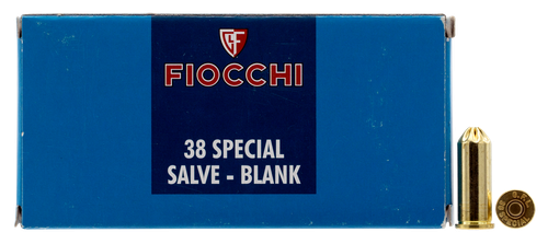 Fiocchi 38 Blank Pistol Ammunition 50 per Box 20 per Case