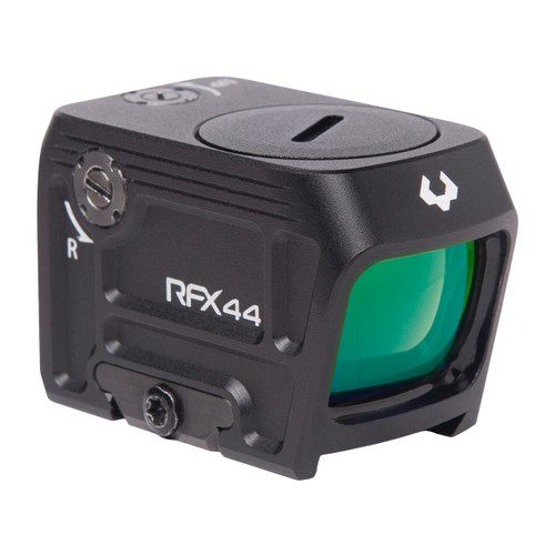 Viridian RFX44 Compact Closed Emitter Green Dot Sight w/ Picatinny High Mount (5 MOA Reticle)