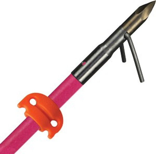 AMS Bowfishing Fiberglass Arrow with Chaos Point Pink