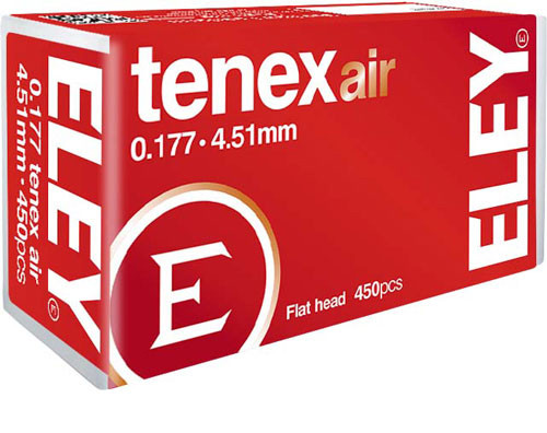 Eley Tenex Air Gun Pellets 177 Caliber 8.2 Grain 4.51mm Tin of 450
