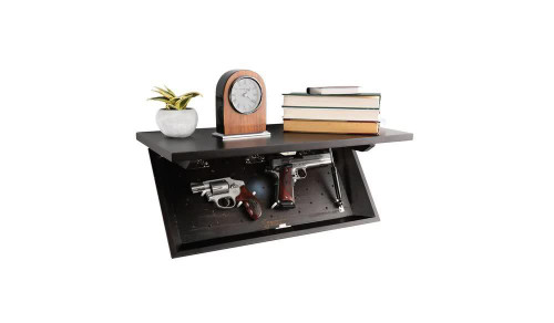 Lockdown In Plain Sight Concealment Shelf Walnut