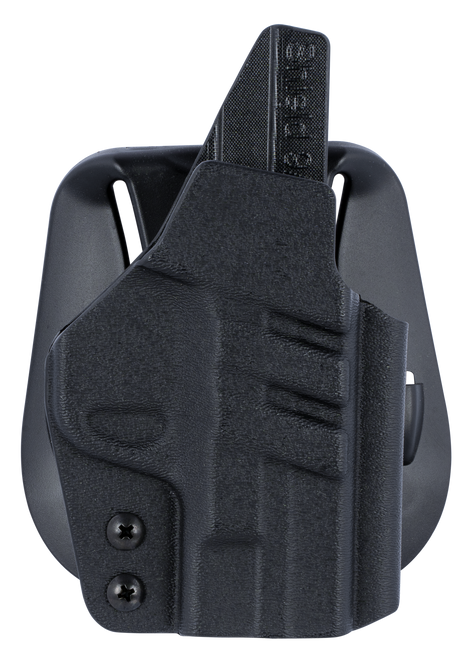 1791 Gunleather TAC-PD-HOWB-SHIELDBLKR OWB Holster Right Hand Smith & Wesson M&P Shield, Shield Plus Kydex Black