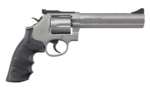 Sar Usa Sarsr38st6 38 Special/357 Mag Revolver 6" Stainless Steel Barrel 6 Round Black Grip