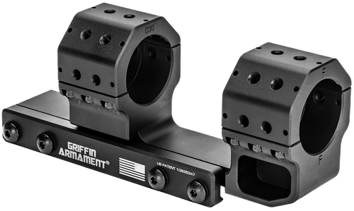 Griffin Armament GSMC1425H34MM 34mm Cantilever Picatinny Mount 15 MOA Black