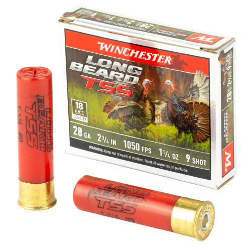 Winchester Long Beard TSS 28 Gauge Ammo 2.75" #9 Shot 5 Rounds
