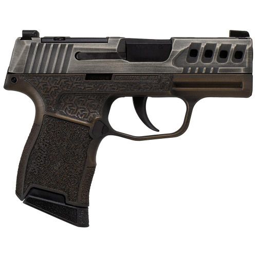 Sig Sauer P365 Gold Bug 9mm Luger Pistol 3.1" Barrel 10+10 Round Distressed Grey Slide Brown Grip