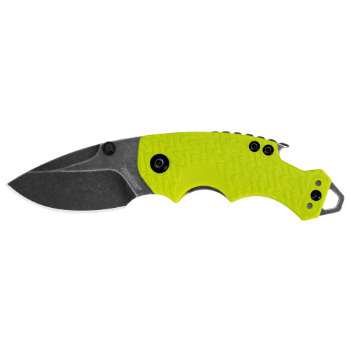 Kershaw Shuffle Pocket Knife 2.4" BlackWash Lime