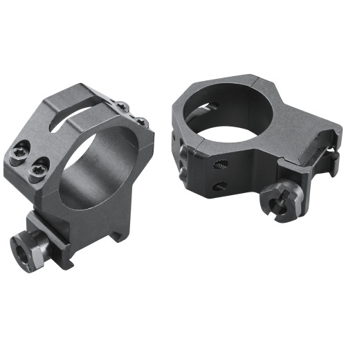 Weaver 4-Hole Skeleton 30mm Scope Rings Matte Black X-High