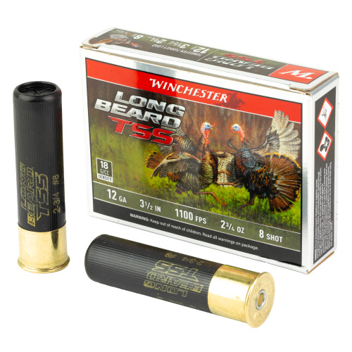Winchester Long Beard TSS 12 Gauge Ammo 3.5" #8 Shot Box of 5