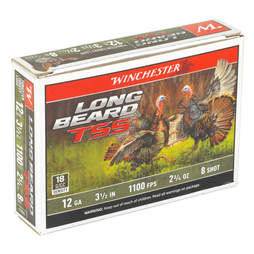 Winchester Long Beard TSS 12 Gauge Ammo 3.5" #8 Shot Box of 5