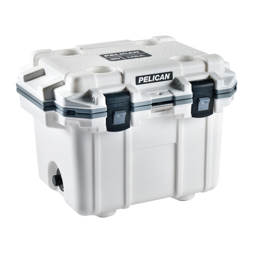 Pelican Elite 30QT Cooler White/Gray